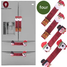 Nuannian рождественские украшения, перчатки для микроволновой печи, мешковина, перчатки для холодильника, крышка для печи