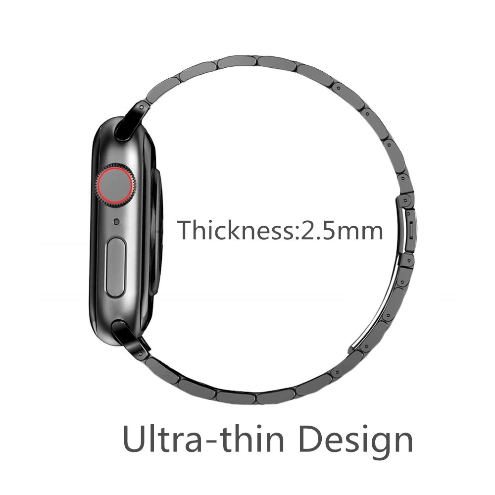 Ремешок ультратонкий из нержавеющей стали для Apple Watch 5/4 44 мм 40 мм|Ремешки часов| |