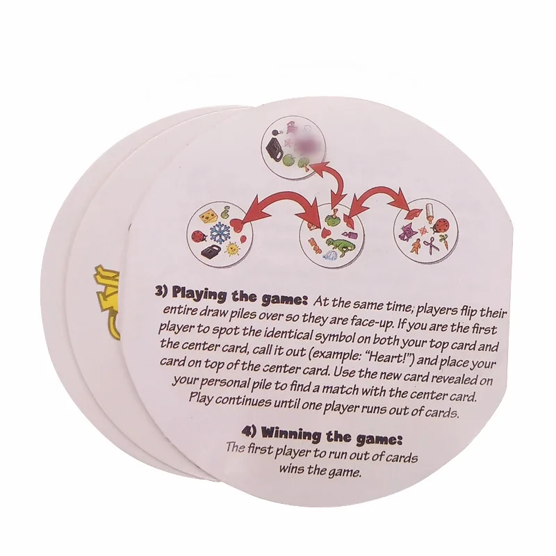 55 шт набор пятно игровые карты определить его Dobble игра Кемпинг Животные хип спортивные juego de Меса дети Семья карточные игрушки игры подарки