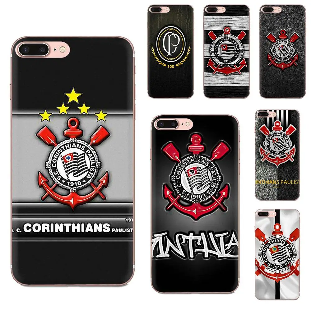 

For Apple iPhone 4 4S 5 5C 5S SE 6 6S 7 8 11 Plus Pro X XS Max XR Soft Print Capa Corinthians Club