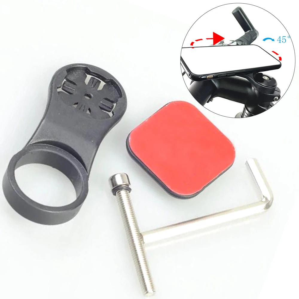 

MTB Road Bike Fixed Stem Top Headset Cap Computer Mount Phone Sticker Adapter Holder Kit For Garmin Bicycle Accessories