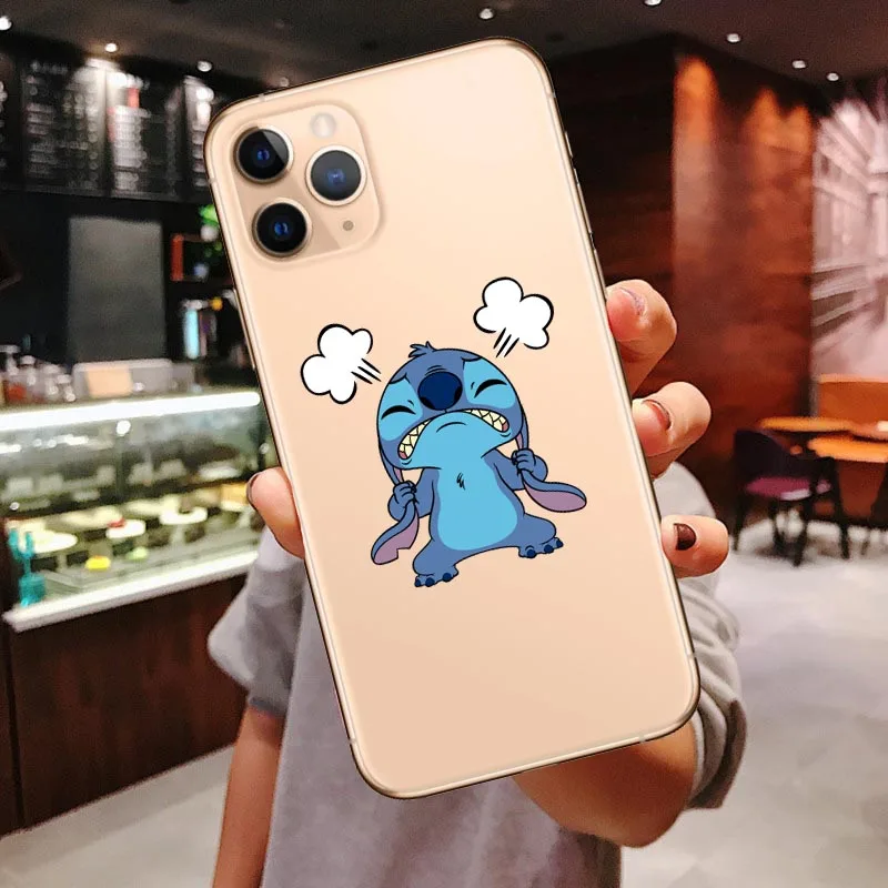 Phone Case stitch for iPhones 6 s 7 8 Plus X XS MAX XR Funny Cute Bambi Soft tpu Cover For iPhones 11 Pro Max 2019 5.8 6.1 6.5