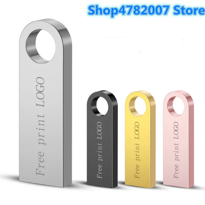 

Memory stick usb 2.0 metal waterproof usb flash drive 128gb U disk key Pendrive 64GB 32GB 16GB 8GB 4GB Pen Drive Mini Free LOGO