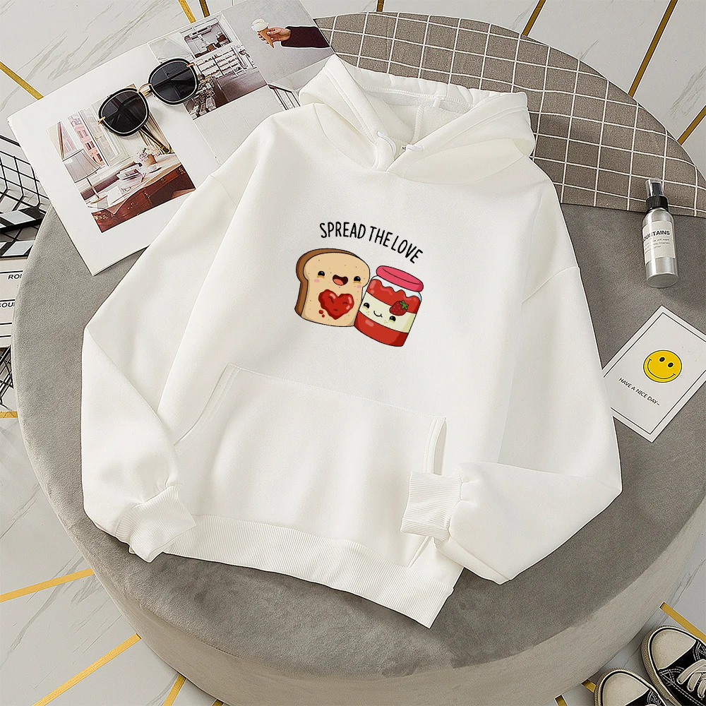 Милая толстовка с капюшоном для женщин забавные негабаритных Harajuku Best Friend