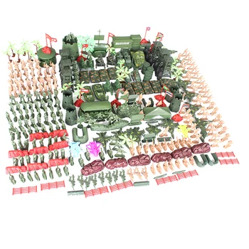

325 Pieces WWII Soldier 5cm Army Figures Playset for Army Sand Scene Model Children Toy Collection