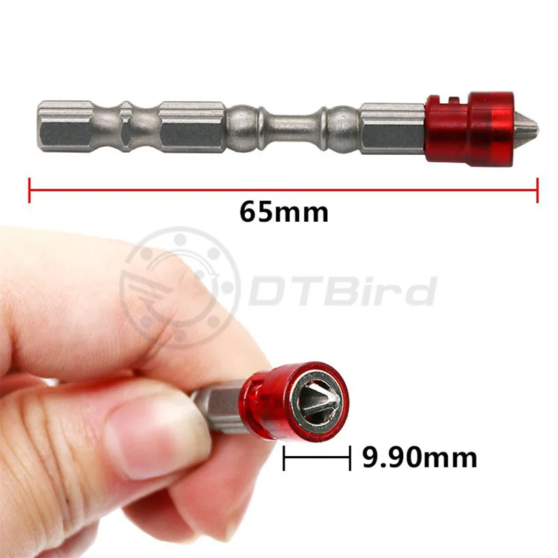 5 шт. PH2 Магнитная отвертка бит против скольжения S2 стальной электрический отвертка набор 1/" шестигранный хвостовик с одной головкой электроинструменты DT6