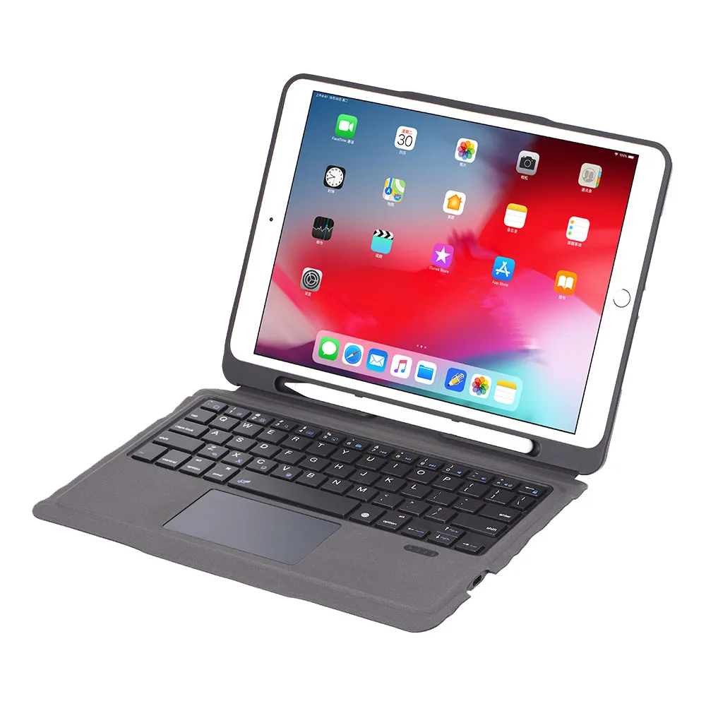 Клавиатура США для iPad 10 2 2019 Air 3 5 2017 Pro Bluetooth клавиатура планшета с кожаным чехлом и