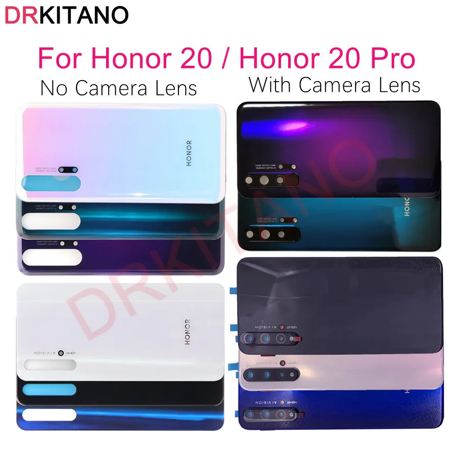 Задняя стеклянная крышка для 6 26 &quotHuawei Honor 20 батареи Корпус задней двери окно