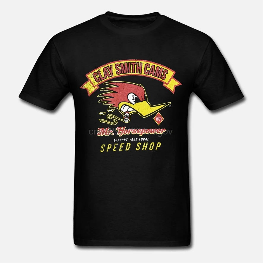 Clay Smith Cams Support Your Local M65 T-Shirt Mr. Horsepower Navy Blue Men's | Мужская одежда
