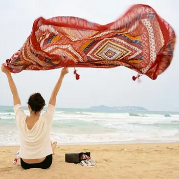 

New Fashion Bohemian Print National Tapestry Wall Hanging Beach Yoga Mat Decor Boho Shawls Wraps Folk-custom Scarves Hot Sale