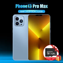 

Global Version I13 Pro Max 6000mAh 5G Android 11 16GB 512GB Smartphone 6.7 Inch Unlock Celular 10 Core Finger Phone 4G Cellphone