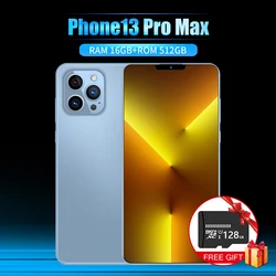 Global Version I13 Pro Max 6000mAh 5G Android 11 16GB 512GB Smartphone 6.7 Inch Unlock Celular 10 Core Finger Phone 4G Cellphone