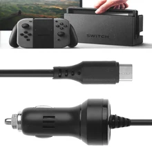 Тип-c автомобильное зарядное устройство 1,6 м без запутывания круглый кабель для nintendo Switch NS Console AXYF