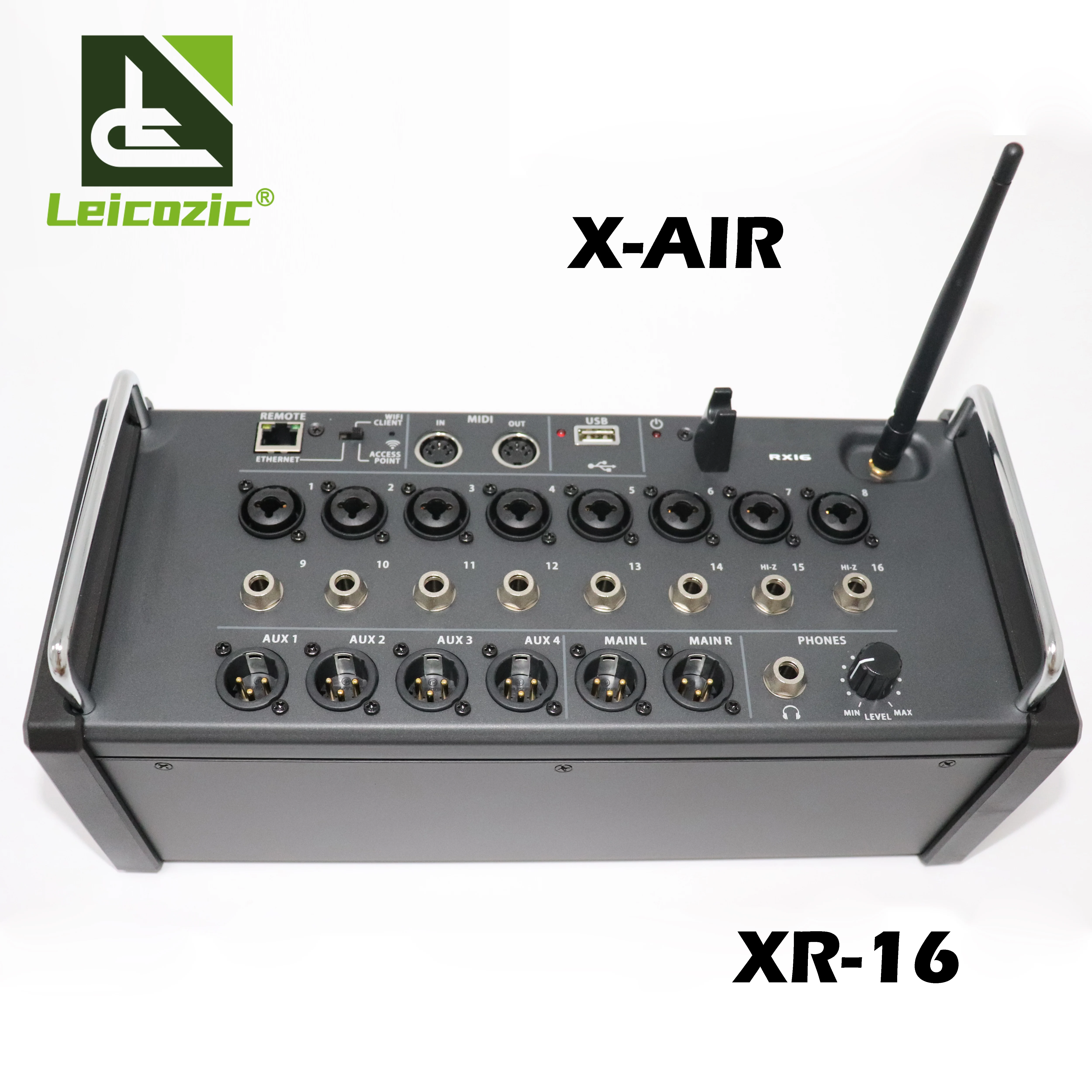 Leicozic XR16 X AIR 1:1 16 Input Digital Mixer For Ipad/Android Tablets Integrated Wifi & USB Stereo Recording Mixing Console