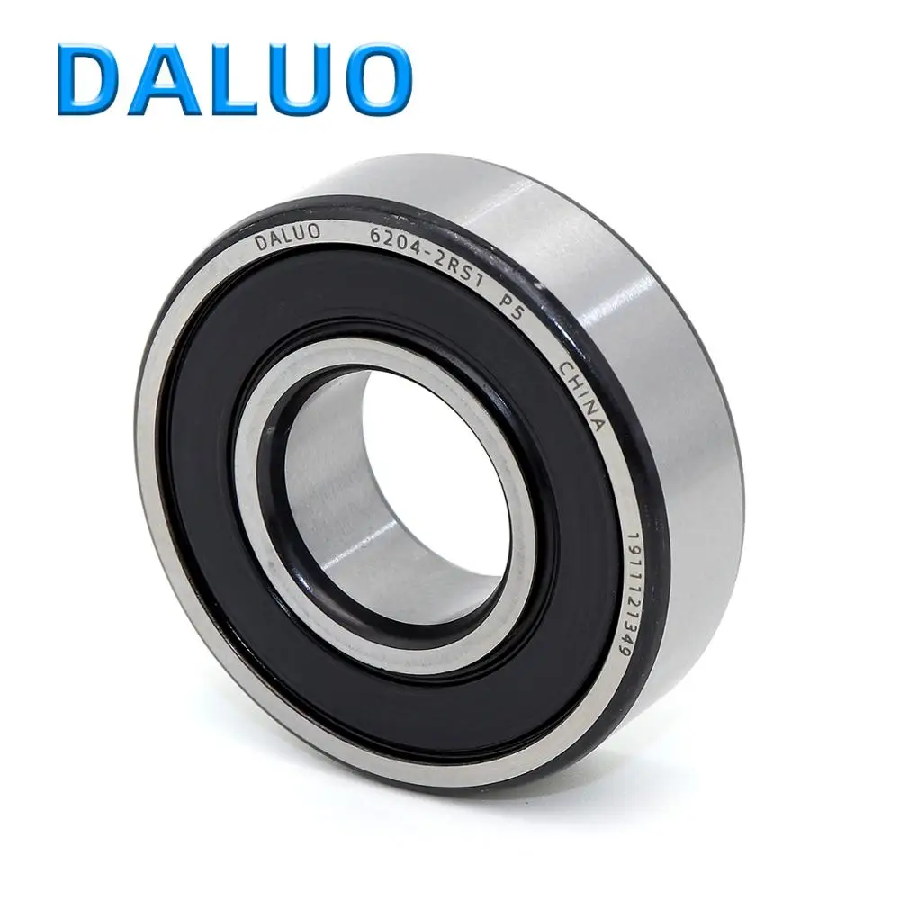 

1PCS 6204-2RS1 P5 20X47X14 DALUO Bearing 6204 6204RS 6204-2RS ABEC-5 Single Row Deep Groove Ball Bearings Metric