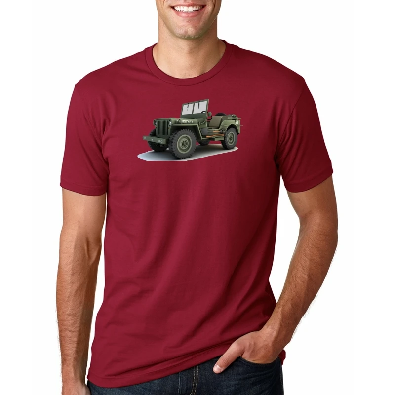hot sale new mens t shirt willys t-shirt military nostalgia ww2