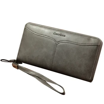

Men Long Wallet Casual Multi-function Clutch Bag Multi-card Card Holder Large Capacity Business Leather Wallet For Men G1226