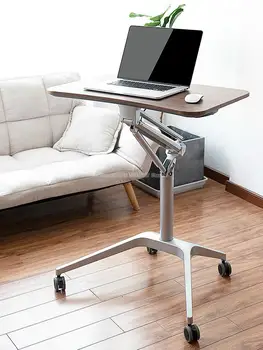 

Multimedia mobile lifting computer desk Speech table standing training table Office desk notebook table