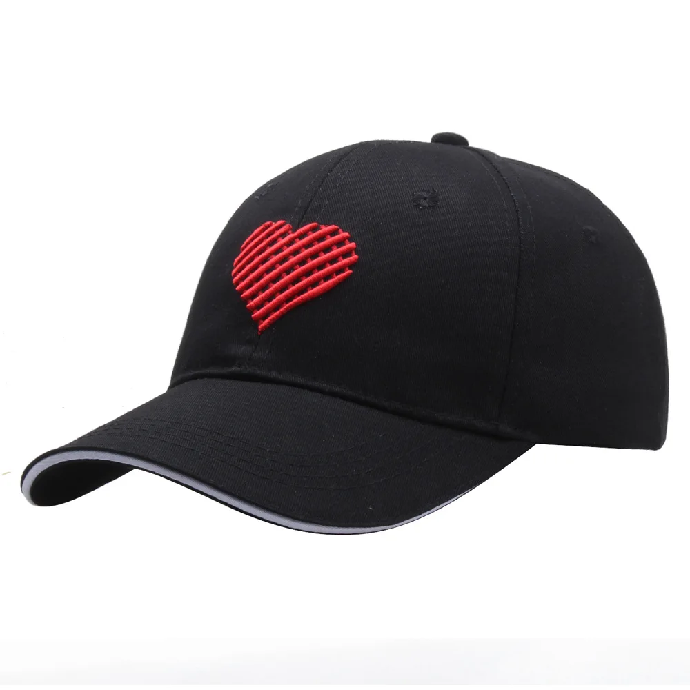 Бейсболка Red Love с вышивкой хипстерская Шапка Dad головной убор Хип-хоп хлопковая