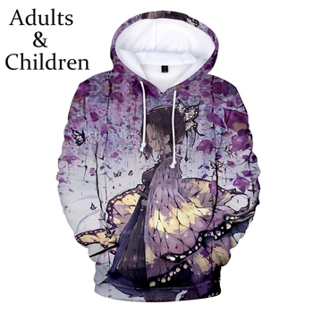 

Fashion Ghost Blade 3D Hoodies Men women Casual Kids Streetwear Hip Hop children Comic 3D Demon Slayer boys girls Sweatshirts