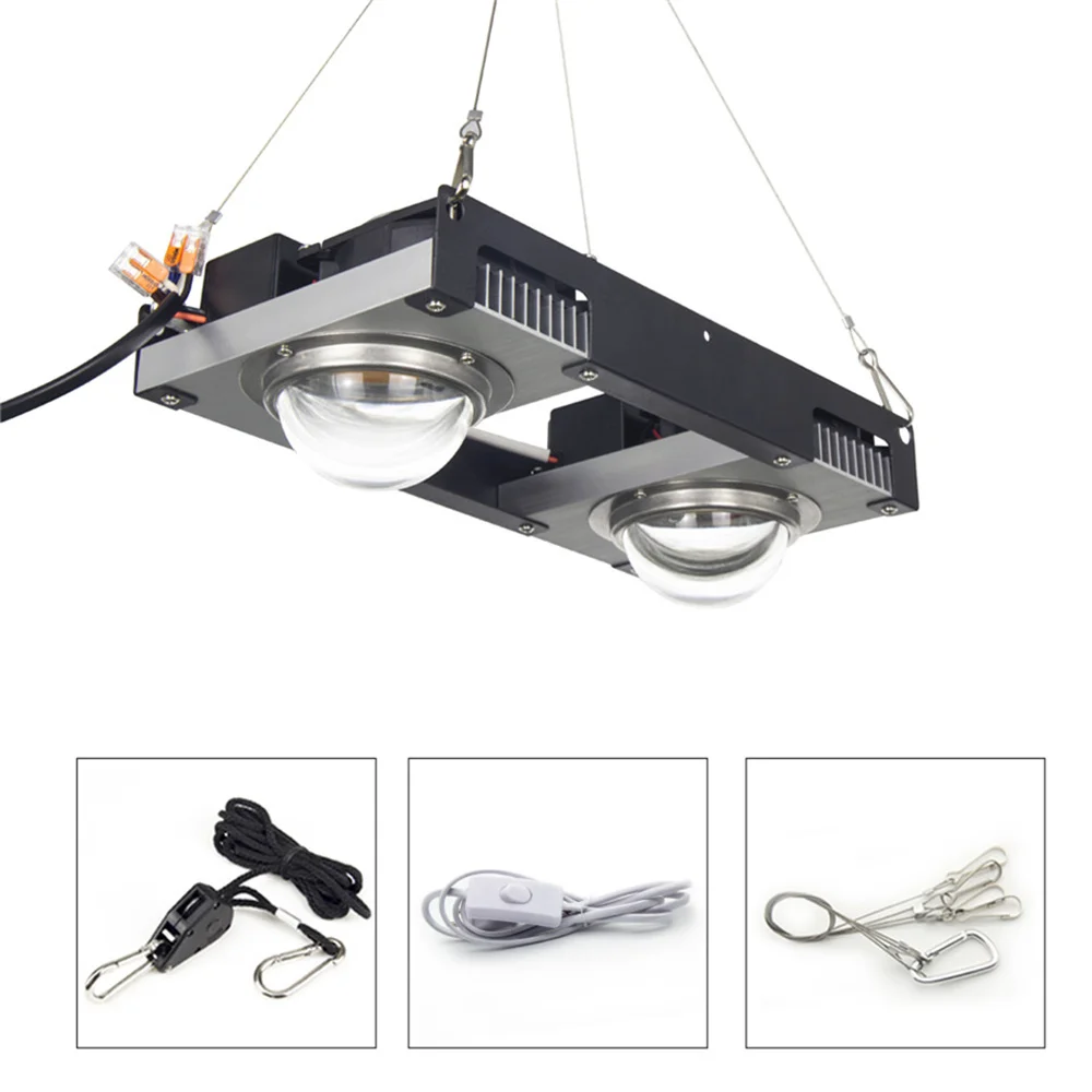 Description Picture 6 of itemCXB3590 COB LED Grow Light Full Spectrum Citizen1212 200W LED Plant Grow Lamp for Indoor Tent Greenhouses Hydroponic Plant