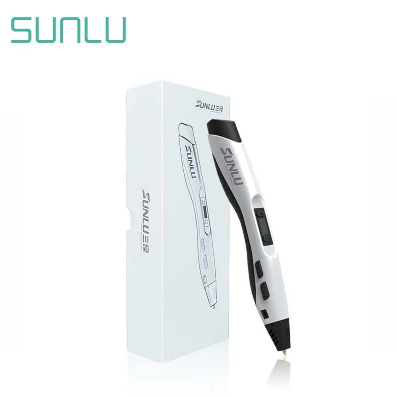 

SL-300A 3D Printing Pen Support PLA/ABS/PCL Filament Low Temperature 3D Pen Box Set Best Gift For Children White Color