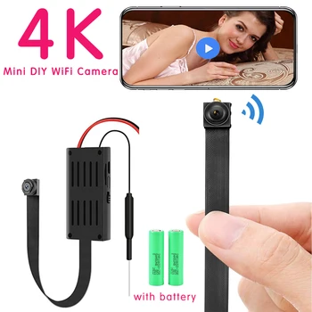 4K WiFi Mini Camera DIY Tiny Surveillance camera with Wireless Security Live Streaming Remote Control Video