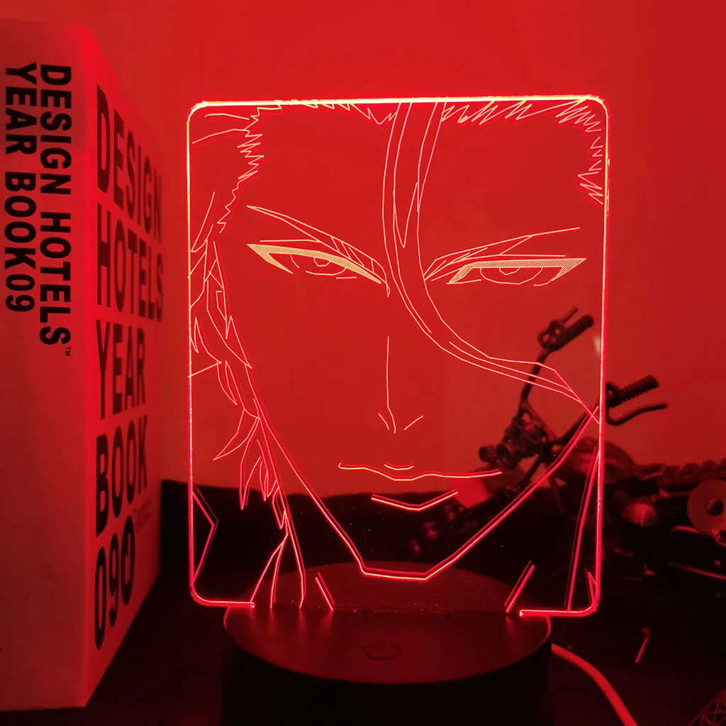 3d Lamp Anime Bleach Sosuke Aizen Night Light