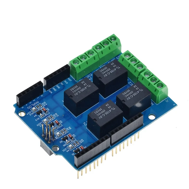 4 channel 5v relay shield module, Four channel relay control board relay expansion board for arduino UNO R3 mega 2560 - Image 2