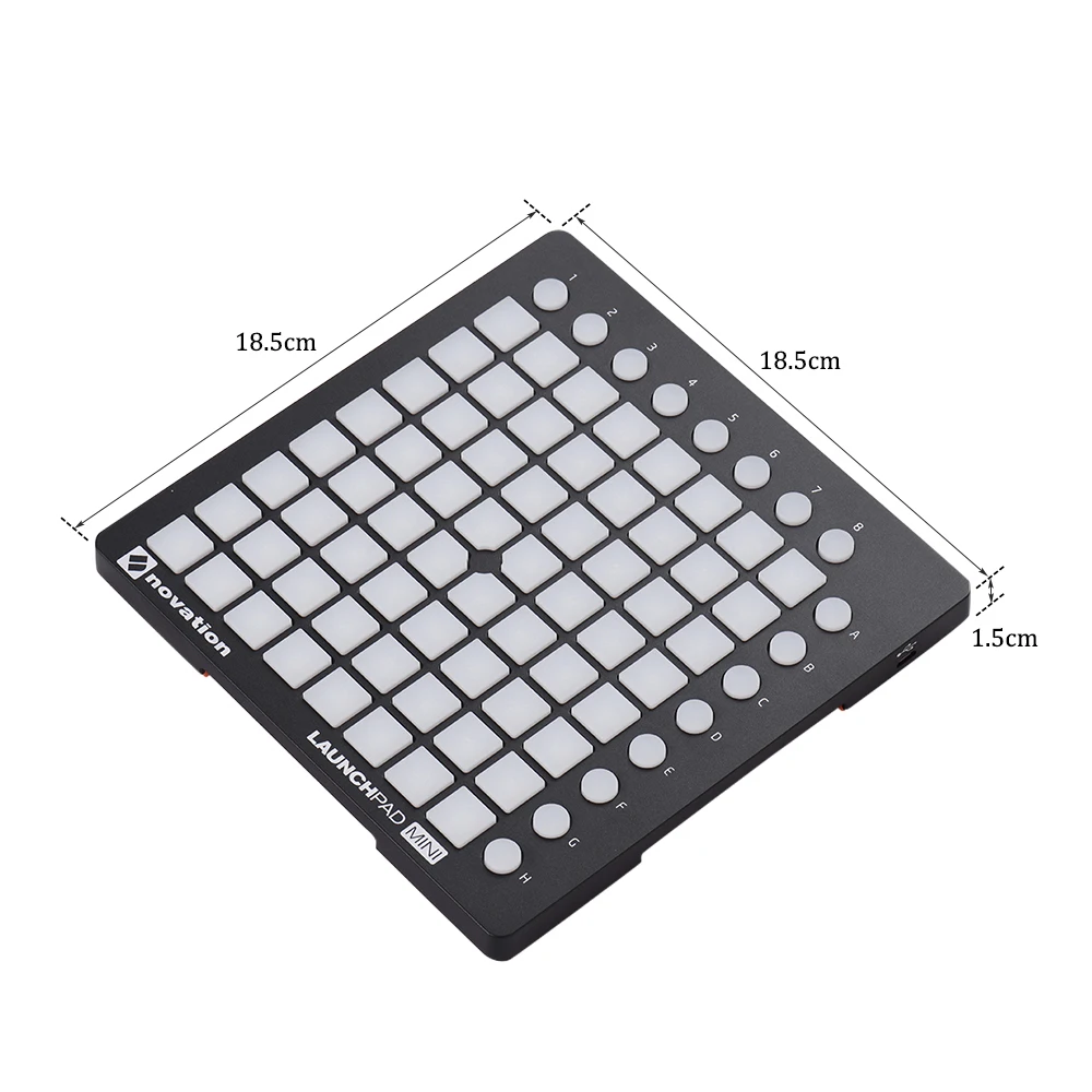 Novation LAUNCHPAD мини ультра-компактный USB MIDI Drum Pad Контролер для Ableton Live 64 подсвечиваемые колодки 16 кнопок управления