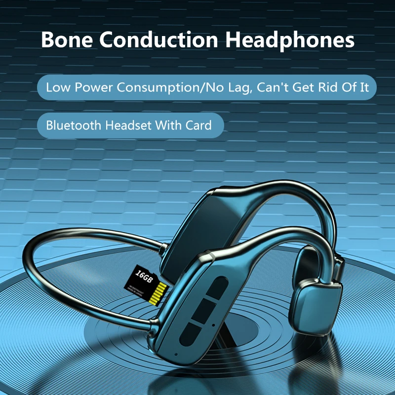 Bone Conduction Bluetooth Headset New G2 Sports Stereo TWS Waterproof Wireless Earphones With Microphone For Running SD Card | Электроника