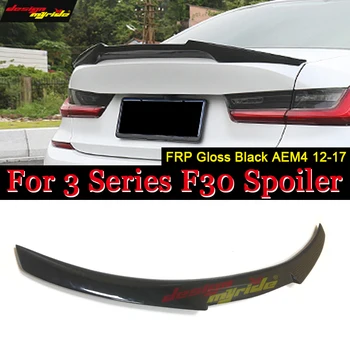 

For BMW F30 Rear Spoiler Wing Lid M4 Style FRP Gloss Black 3-Series 320i 325i 328i 330i Rear Trunk Boot Spoiler Lip Wing 2012-17