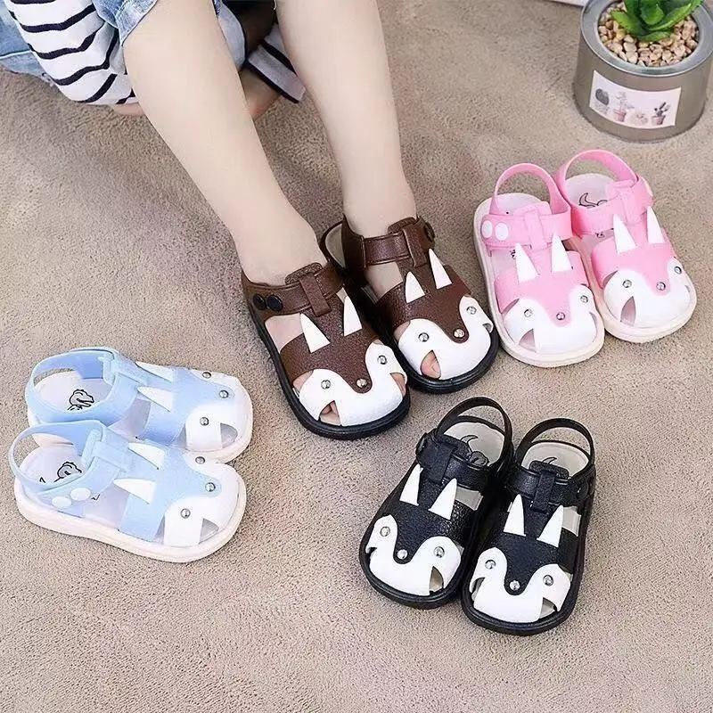 

Children's Baotou anti-collision toddler shoes summer soft bottom 1-7 years old baby wear sandals at home
