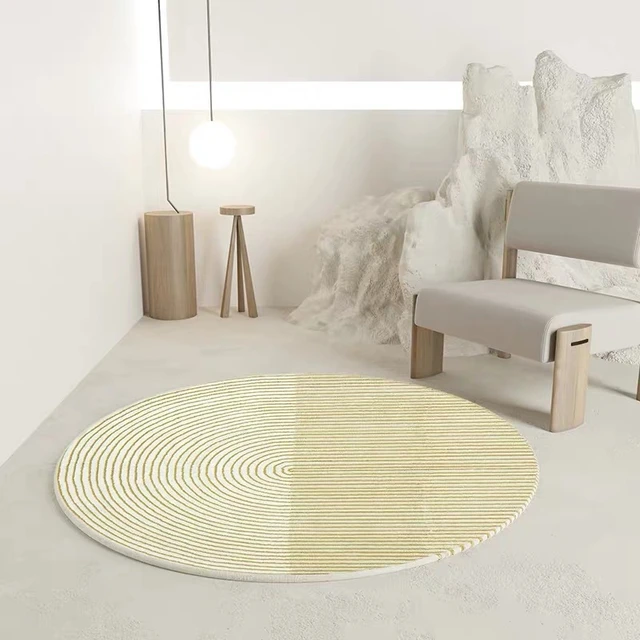 Soggiorno moderno tappeto bianco coperta da tavolo tappeto