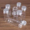 3pcs 70ml 37*90mm Storage Bottles with Aluminum Lids Candy Bottles Spice Jars Glass Bottles Pill Container Message Bottles 3