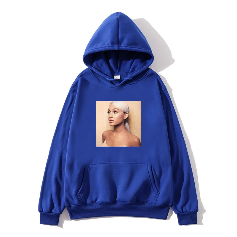 Модные толстовки Kawaii Ariana Grande с принтом, толстовка с длинным рукавом для женщин и мужчин, худи, одежда, горячая мода, Kpop, толстовка, топы