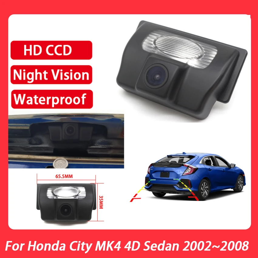 Камера заднего вида для Honda City MK4 4D Sedan 2002 2003 2004 2005 2006 | Автомобили и мотоциклы