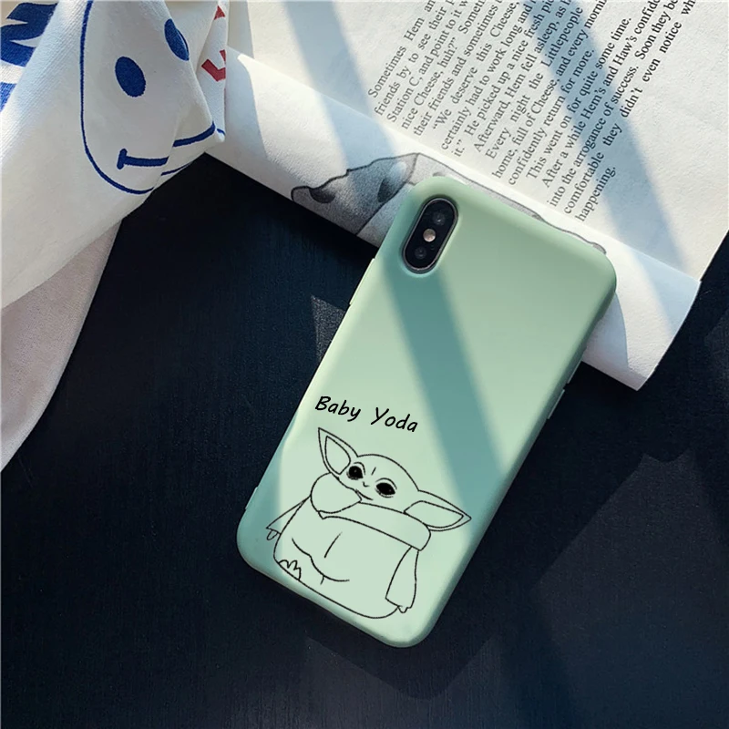 

Cute Funny Baby Yoda meme Case For iPhone 11 XR X Xs Max 8 7 6 Plus 6S 5S SE Silicone Phone Cover Soft Shell Mandalorian