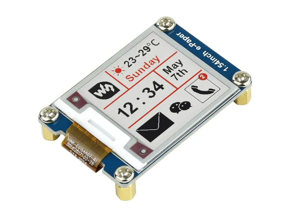 Электронная бумага Waveshare для Raspberry Pi/STM32 200x200 1 54 дюйма трехцветная