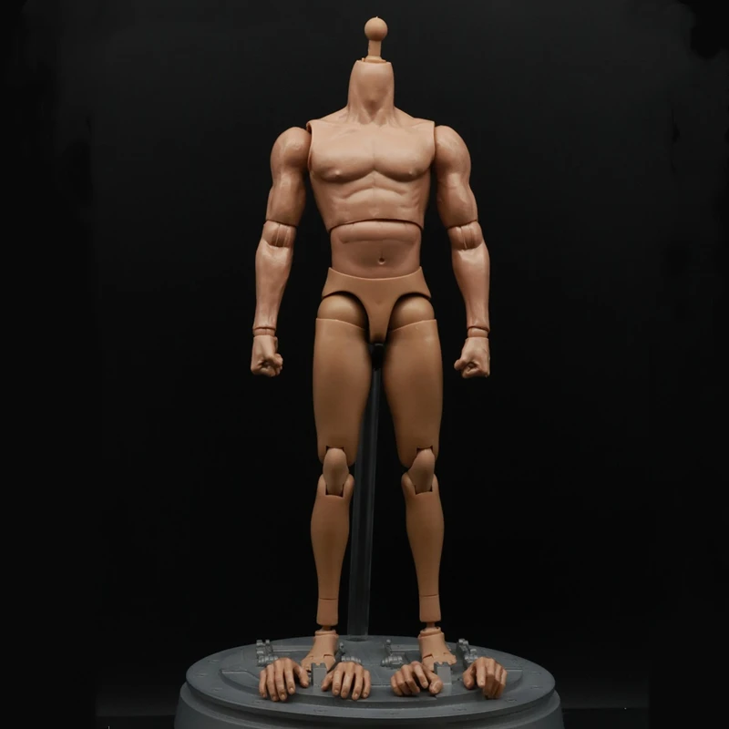 New 12" Muscular Action Figure Body 1/6 Scale For 1/6 Scale Hot Toys Head Sculpt 