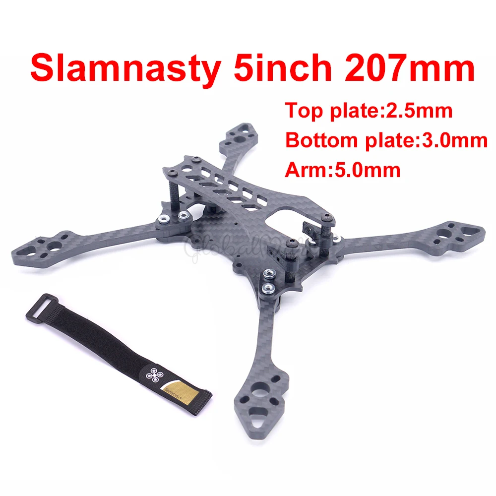 Slamnasty 5 &quot5 дюймов 207 мм углеродное волокно FPV гоночный Квадрокоптер Дрон рамка