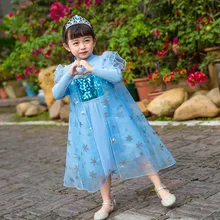 Рождественские Зимние платья принцессы «Эльза 2» для девочек; детское платье-свитер с юбкой-пачкой для дня рождения; одежда для костюмированной вечеринки для девочек-подростков; Vestidos