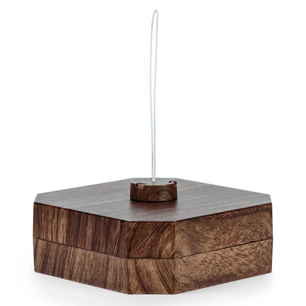 Mini Led Wireless Speaker Bluetooth 4.0 Audio Portable Foldable Night Light Universal Magnetic HD Gift Home Desk Lamp Decoration - Цвет: Dark Wood Grain