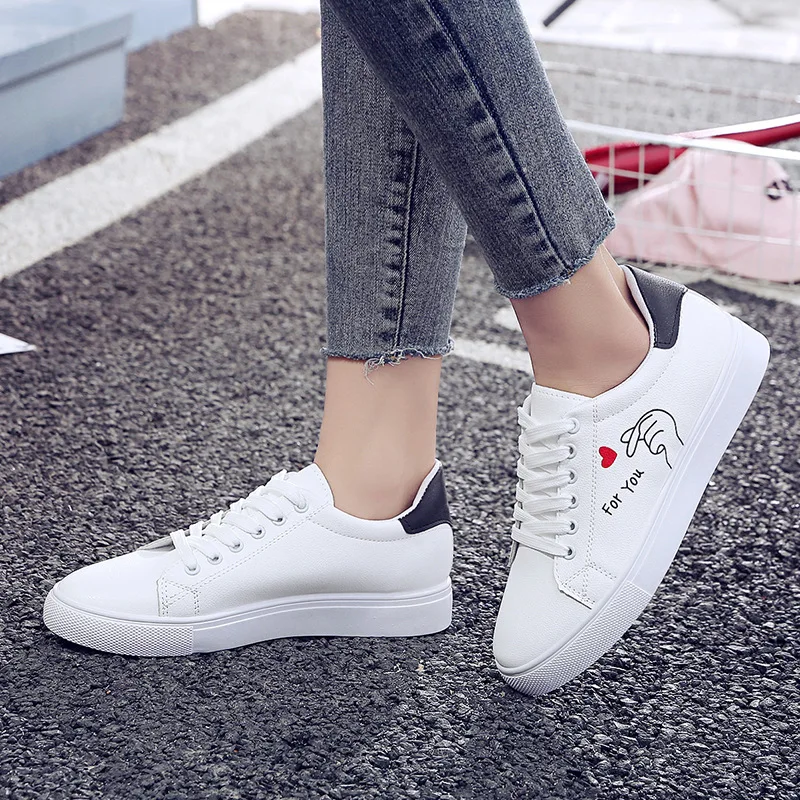 

Hipster Versatile Canvas Shoes Women's 2019 Autumn New Style Korean-style White Shoes Students Flat Simple Sneakers Street Snap