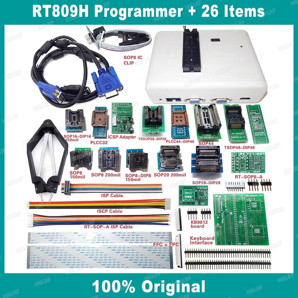 RT809H Programmer + 26 Items