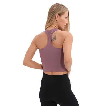 WANYUCL Nylon Sport Tops Women Soft Material Running Vest Gym Jogger Workout Fitness Vest Shirt