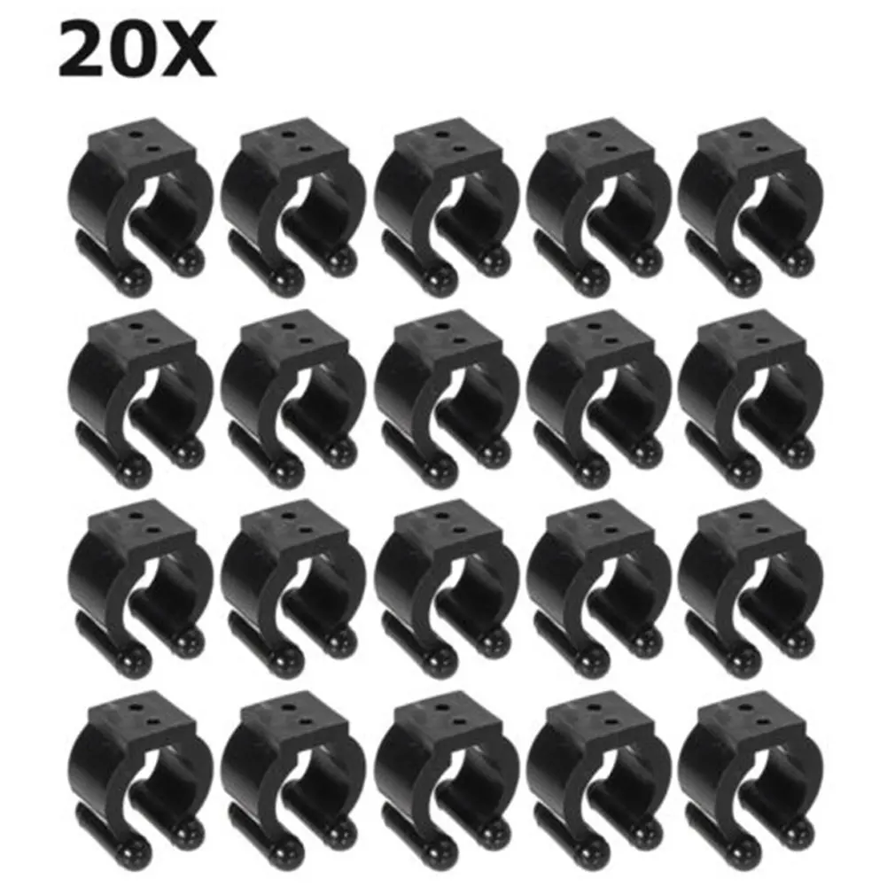 

20Pcs/Set Plastic Club Clip Fishing Rod Pole Storage Rack Tip Clamps Holder Clips Pool Cues Exhibition Clip