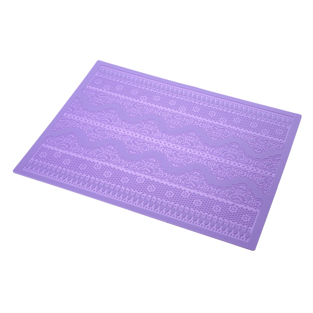 Silicone Mold Cake Lace Mats Mold Silicone Lace Mat Fondant Cake Decorating Tools Wedding Flower Embossing Mould Bakery