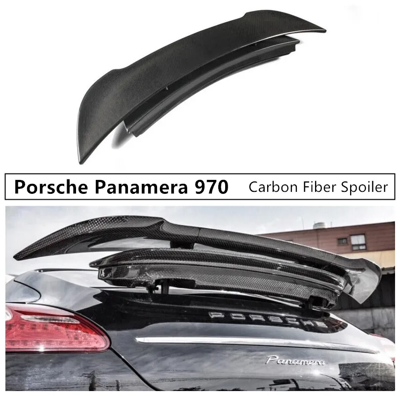 Спойлер из углеволокна для Porsche Panamera 970 2010- Спойлеры-крылья высокого качества аксессуары для модификации автомобиля
