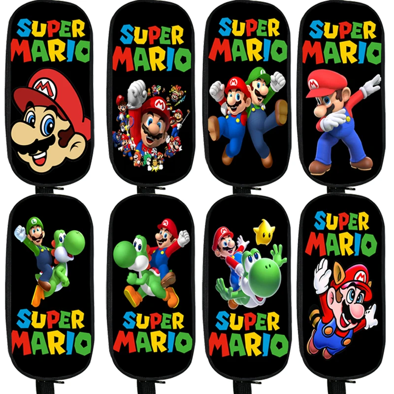 

Super Mario Cute Double Layer Pen Bag Children Boys Girls Students Stationery Bag New Kids Fashion Multifunction Pencil Case